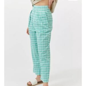 Urban Outfitters Paige Linen Blend Pleated Pants High Rise Small